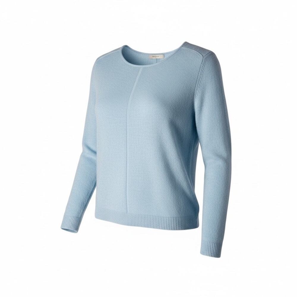 41 Hawthorn 100% Cashmere Crewneck Sweater Womens Medium Light Blue Long Sleeve